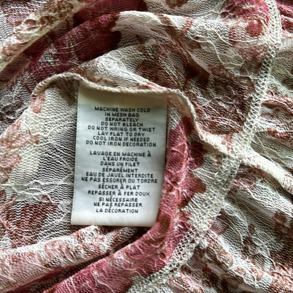 🩷🩷NWOT Vintage Denim & Supply Ralph Lauren Sheer Boho Long Sleeved Top🩷🩷 - Picture 10 of 10